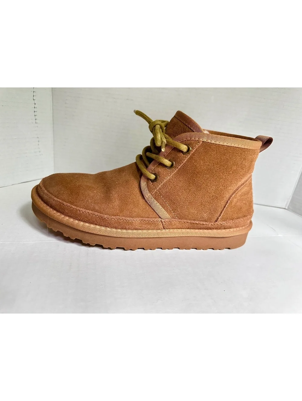 Marc Bruno Suede Fur Snow Boots Men 8.5 / Women 10